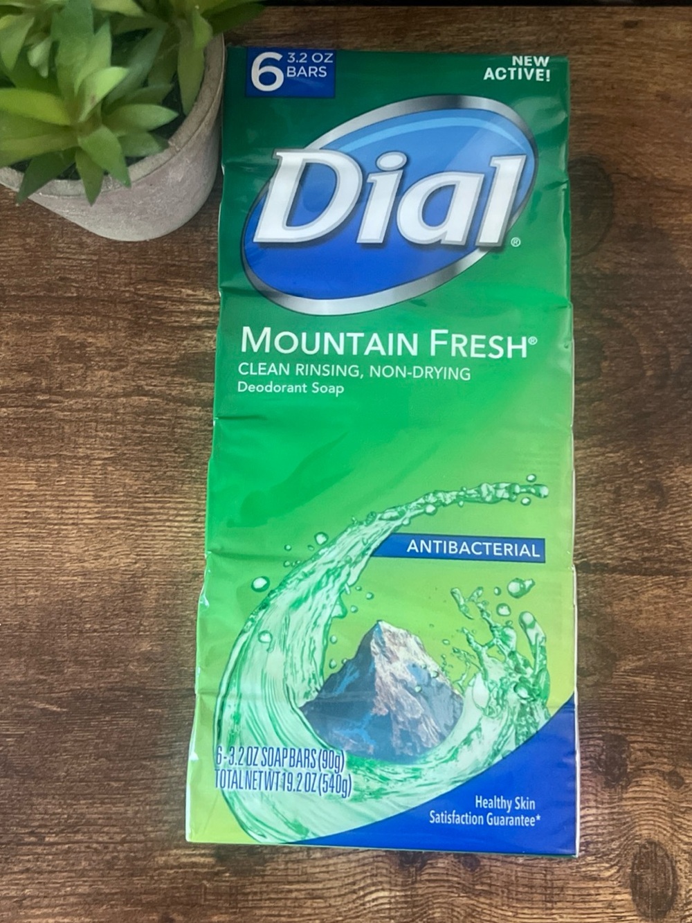 Dial Mountain Fresh Antibacterial Deodorant Bar Soap 6 Pack 3.2oz Discontinued